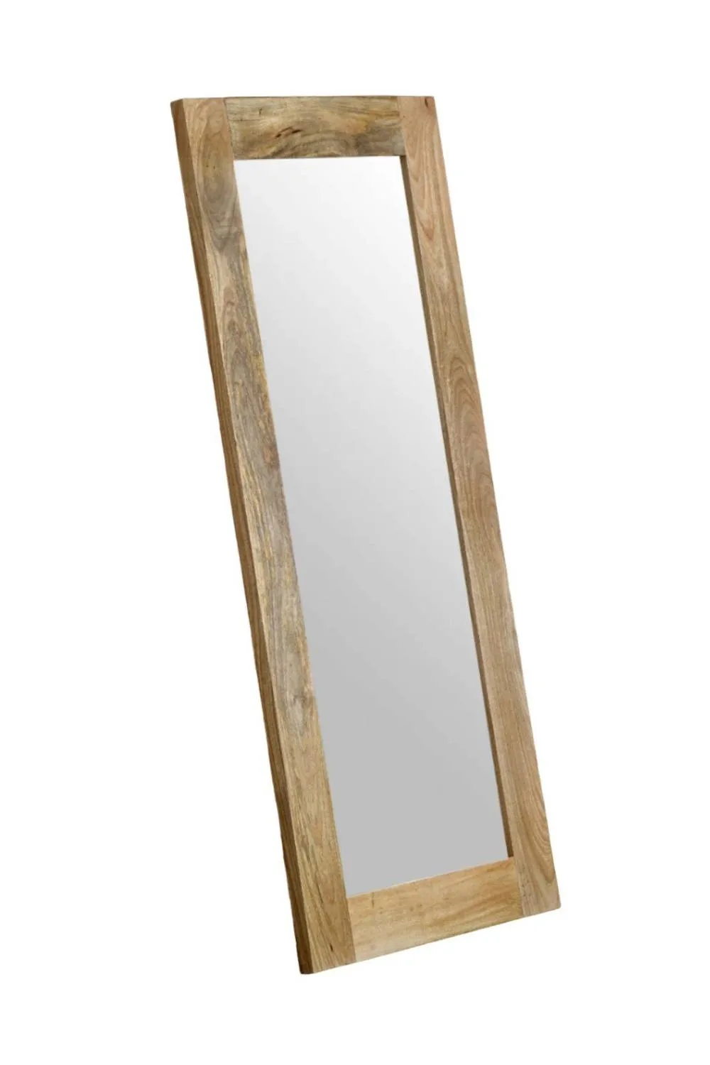 IH Design Charlbury Extra Long Mango Wood Wall Mirror 140cm in Natural 2