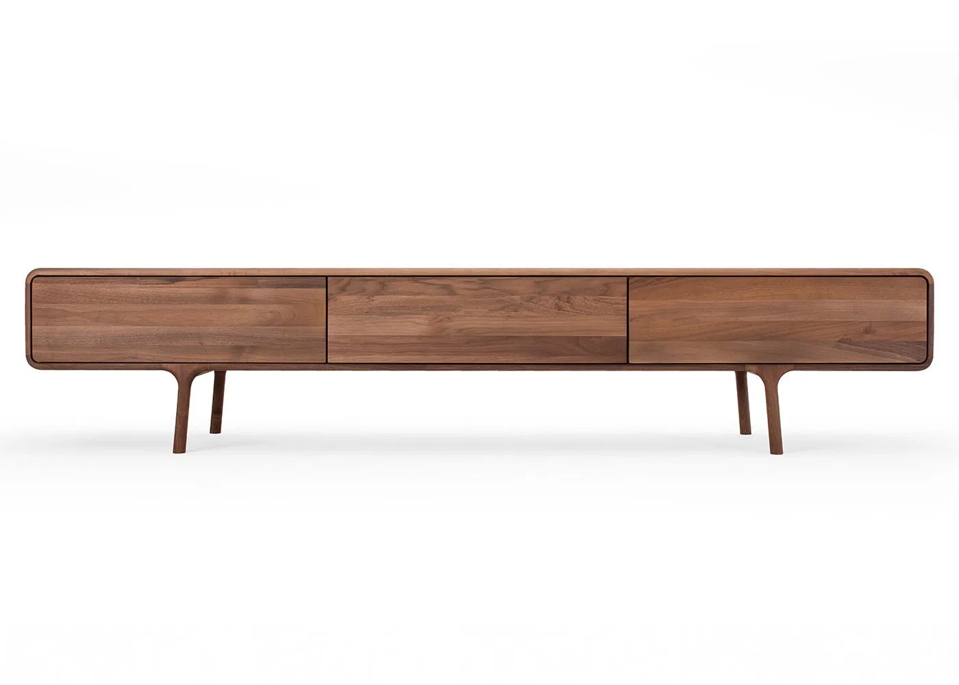 Gazzda Fawn Lowboard 3 Drawers Natural Oil Walnut 1