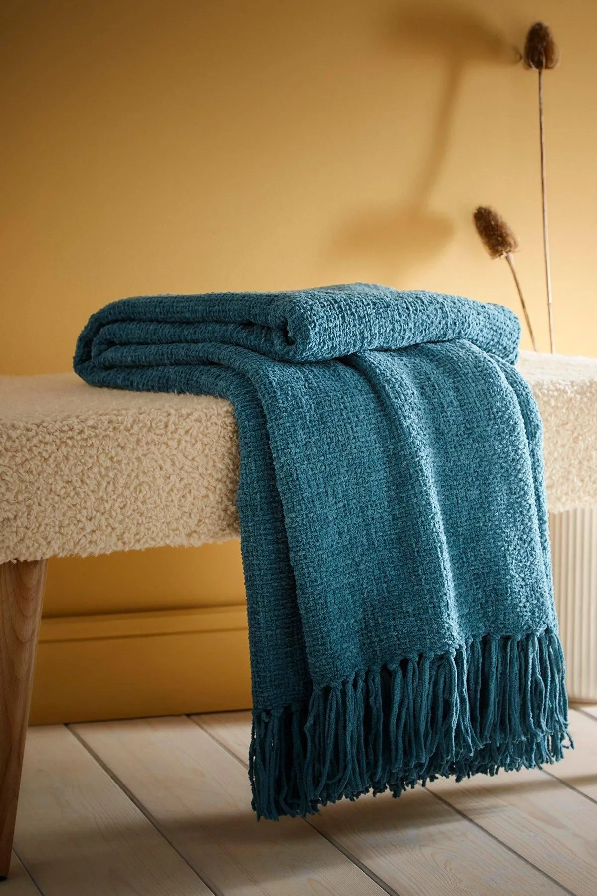 Appletree 'Chenille Throw' Textured Throw in Teal