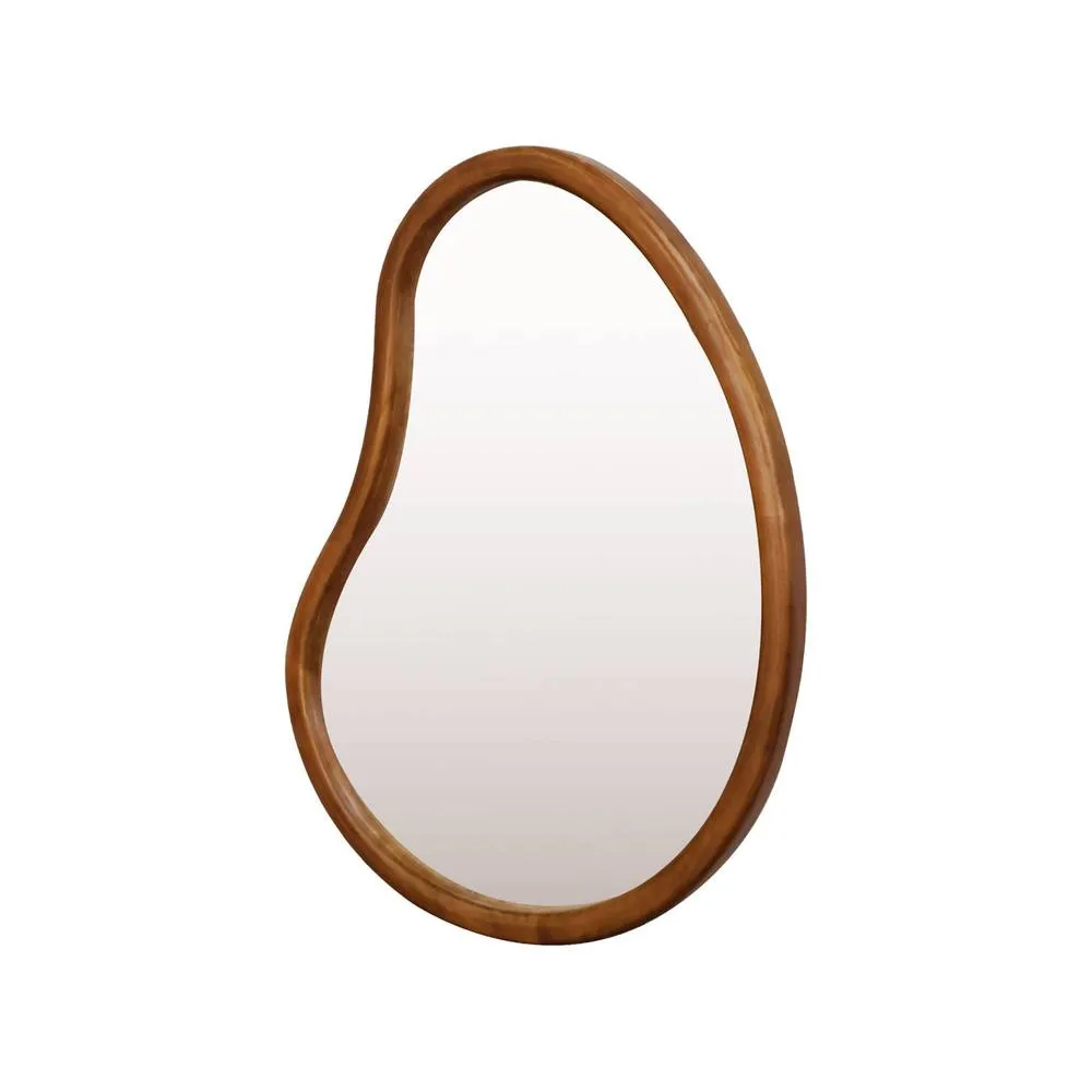 sweeek 65cm wooden mirror in Dark Brown 3