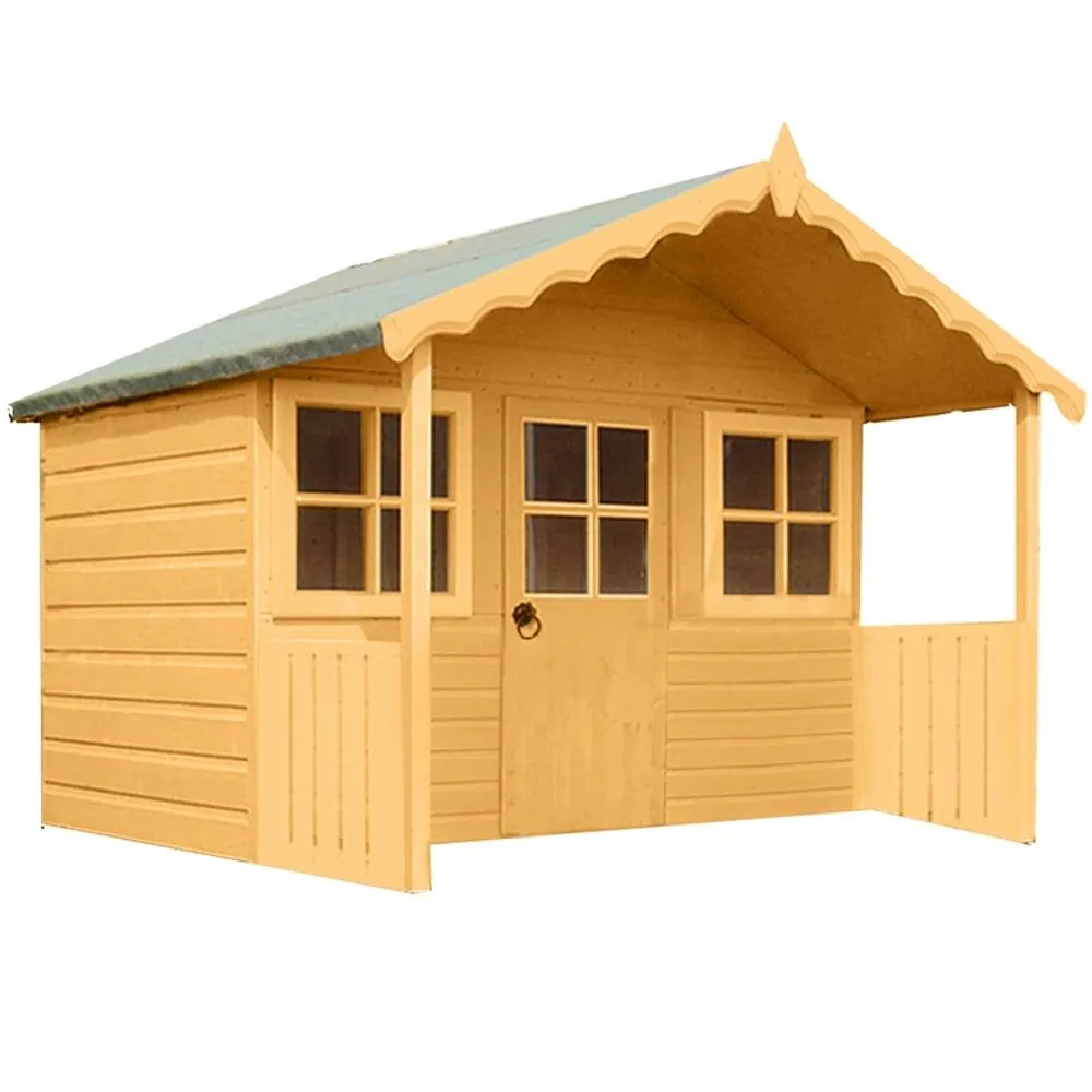 Shires Stork Playhouse Kid's Wendy House in Brown