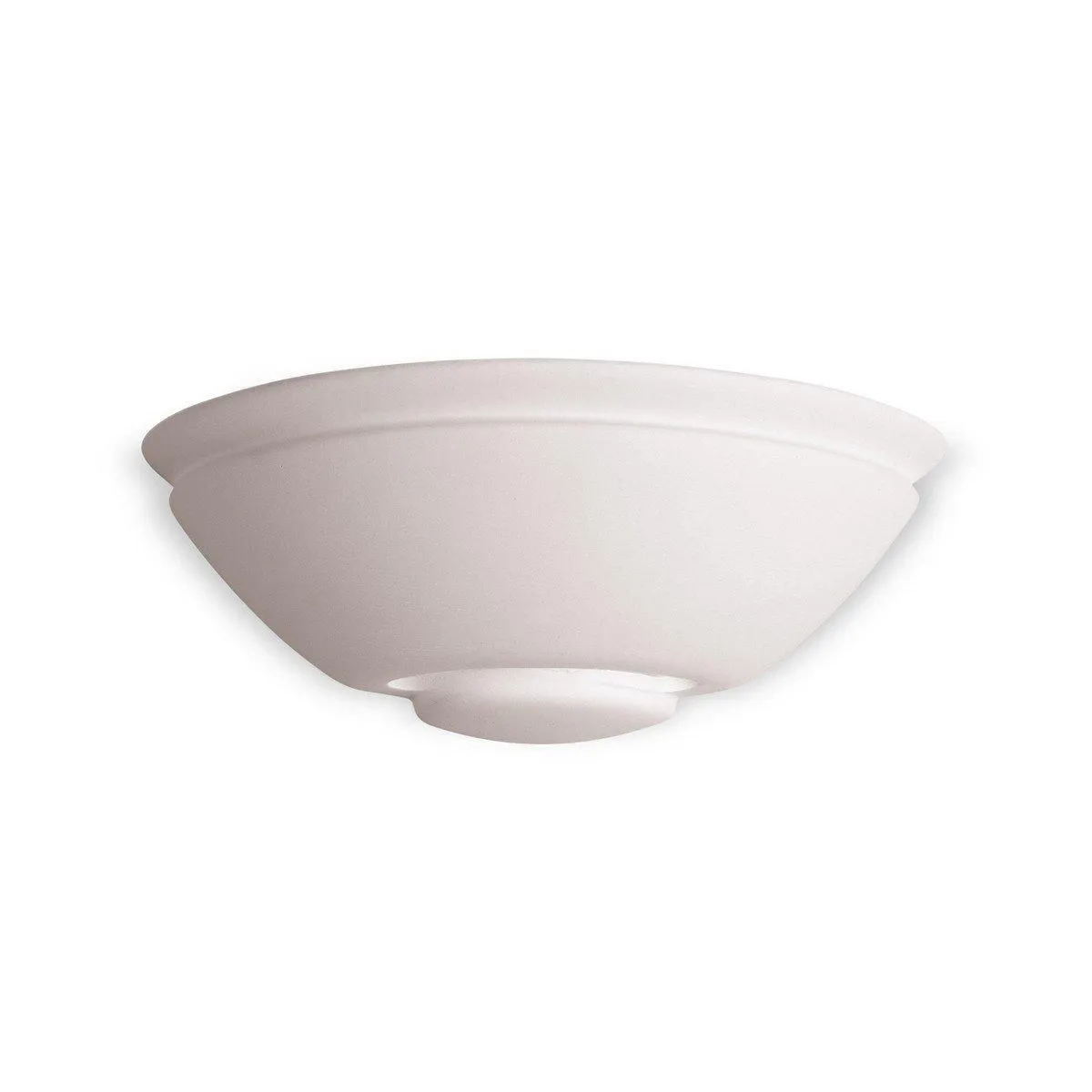 Netlighting Ceramic 1 Light Indoor Wall Uplighter 100W Unglazed E27 in White