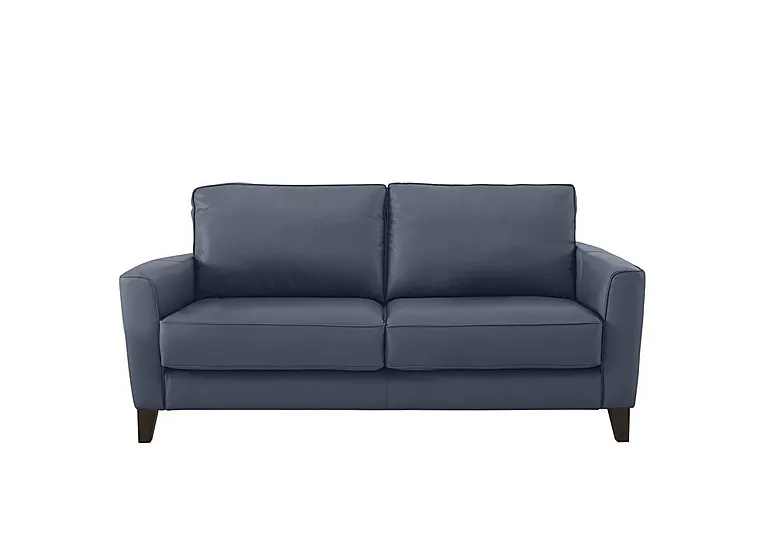 Brondby 2 Seater Leather Sofa - BV Ocean Blue