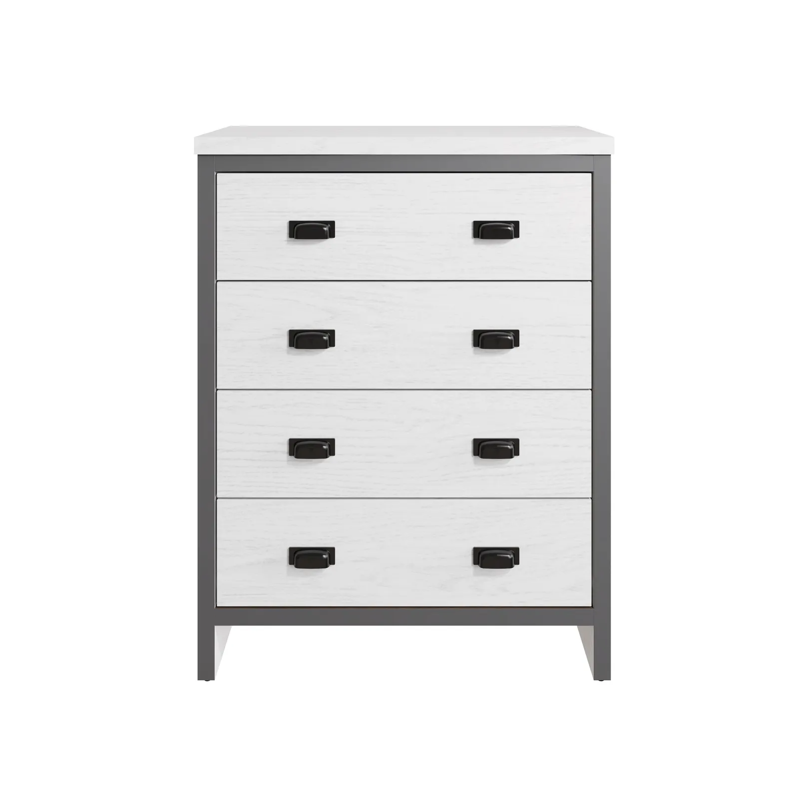 GFW Boston 4 Drawer Chest of Drawers in White 3