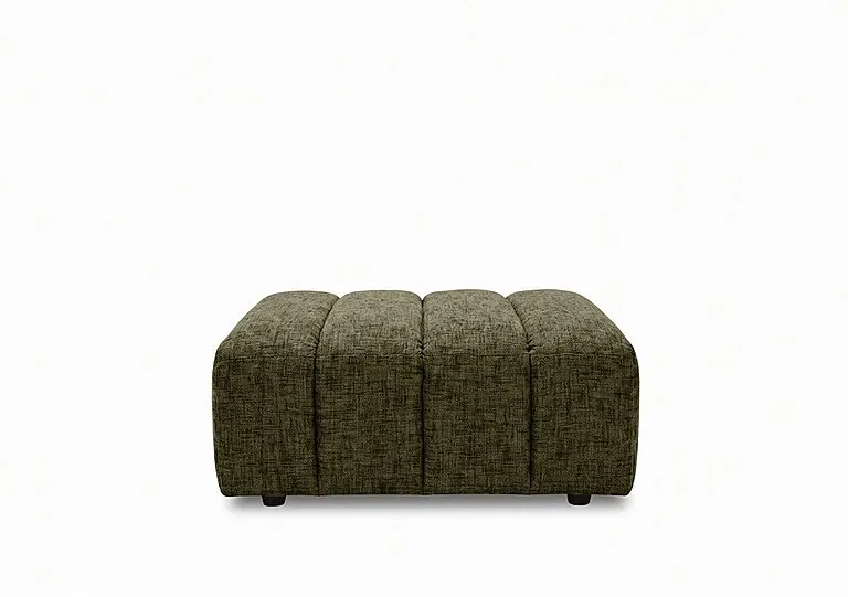 Henna Rectangular Fabric Footstool - Living Room Furniture