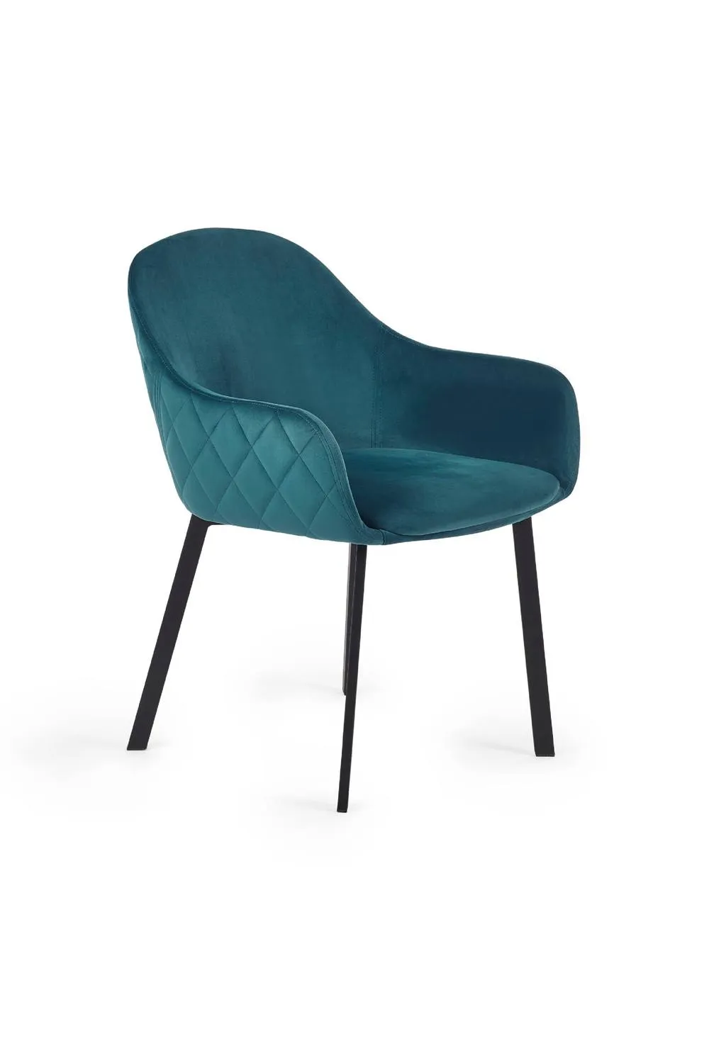Julian Bowen Lima Upholstered Dining Chair (Set of 2) in Teal 4