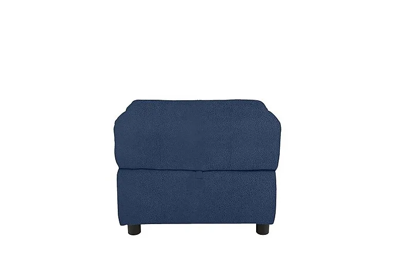 Moreno Fabric Storage Footstool - Blue