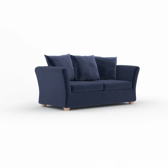 Emmett Velvet 2 Seater Double Sofa Bed 6