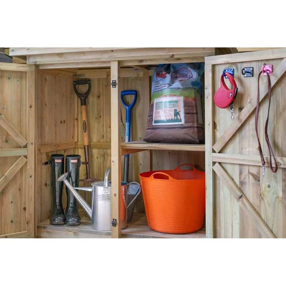 Buttercup Farm Gisburn Garden Store Medium - Timber - L96 x W160.6 x H123 cm in Brown 2