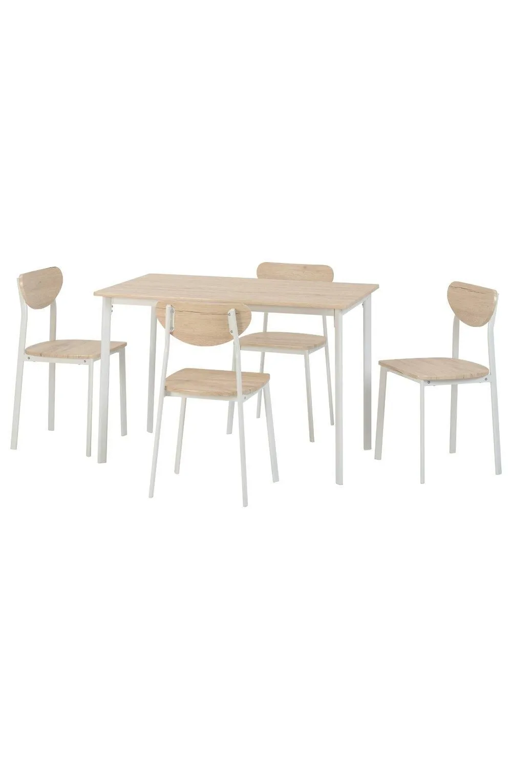 Seconique Riley Large Dining Set in White 5