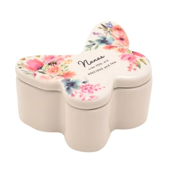 The Cottage Garden Butterfly Ceramic Trinket Box 2