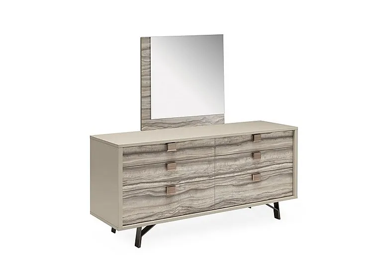 Franco 6 Drawer Double Dresser and Mirror