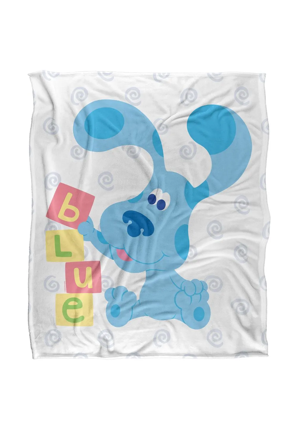 Blues Clues Blue's Clues Blocks Silky Touch Super Soft Throw Blanket 152 X 127 cm in White