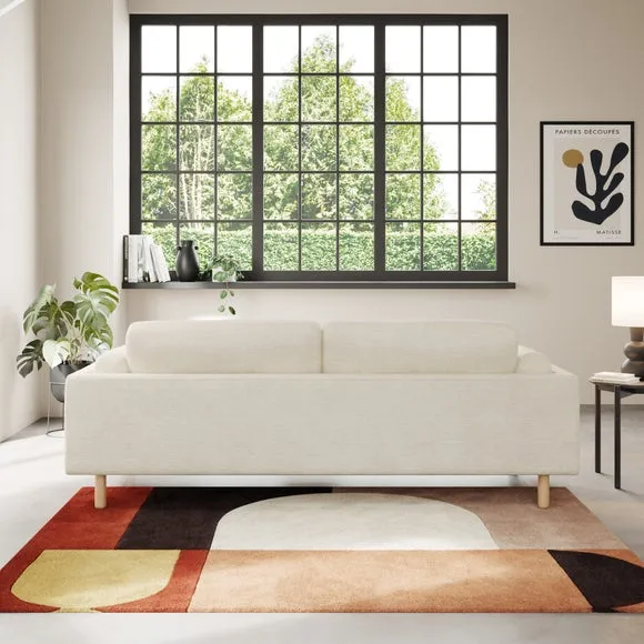 Newton Chunky Tonal Weave 4 Seater Sofa 3