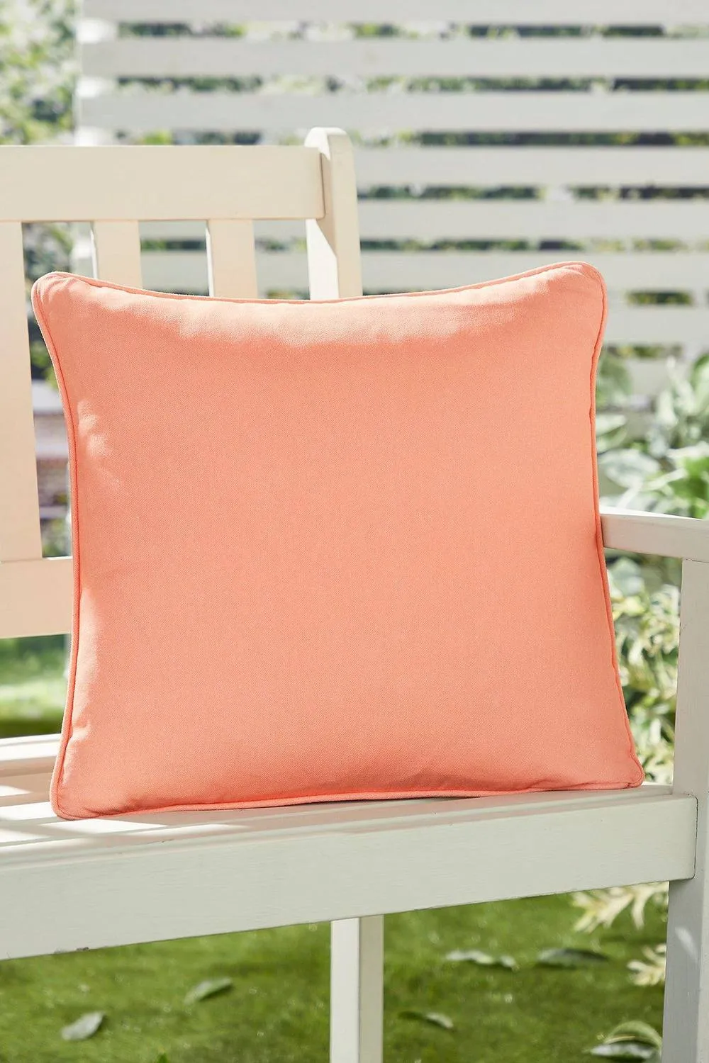Fusion 'Plain Dye' Water & UV Resistant Filled Cushion in Orange 1
