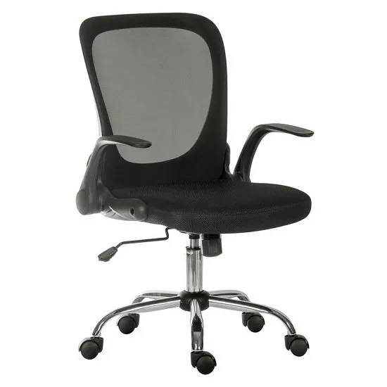 Mellen Mesh Executive Office Chair In Black With Chrome Base
