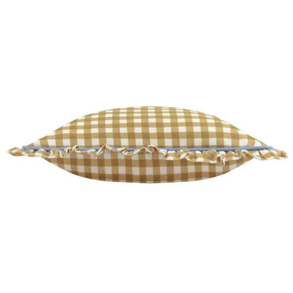 Furn. Maude Gingham Cotton Square Cushion 4