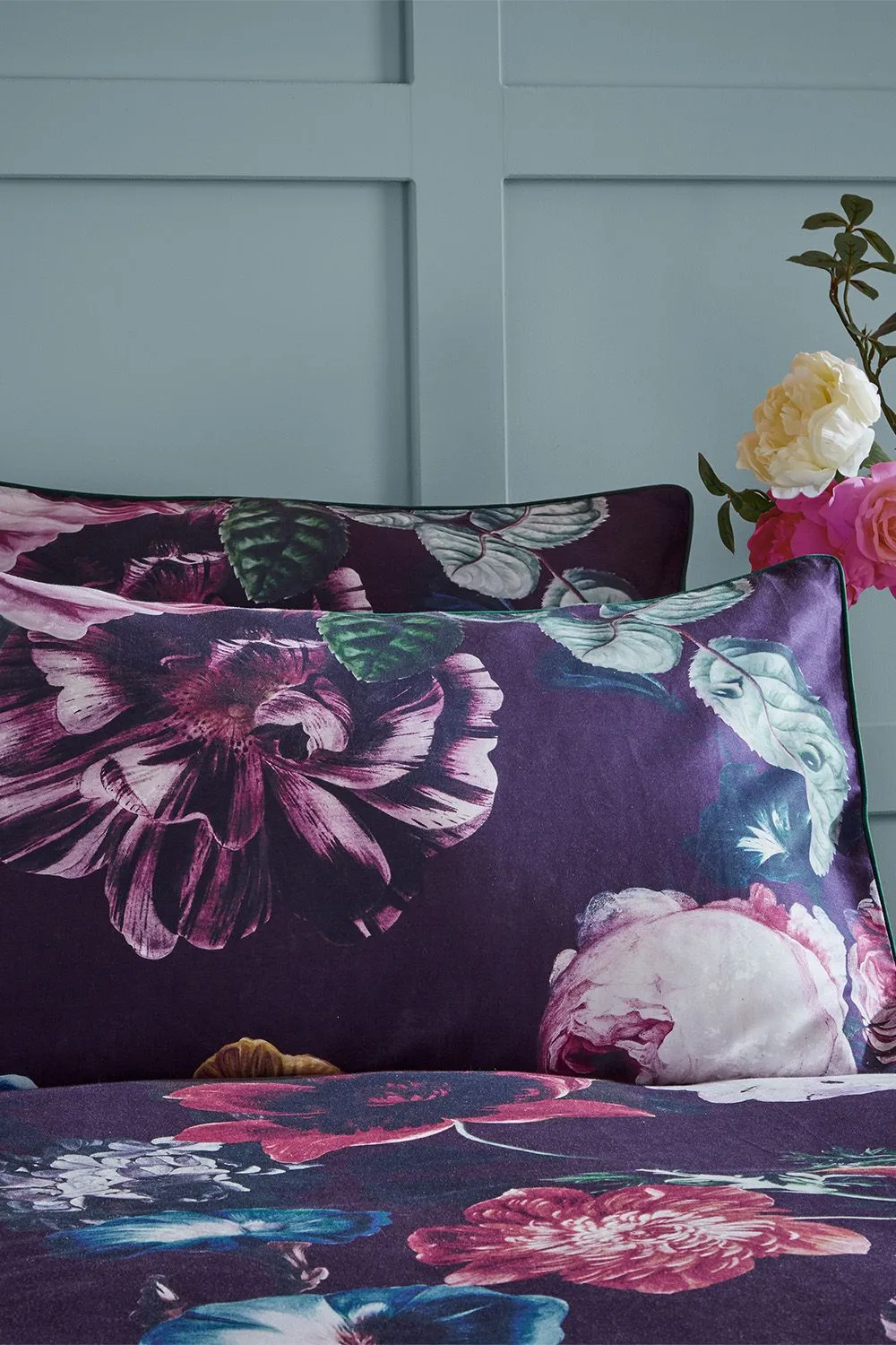 Paoletti Cordelia Floral 100% Cotton Duvet Cover Set 5