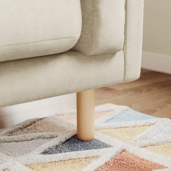 Newton Luxe Chenille Corner Chaise Sofa 5