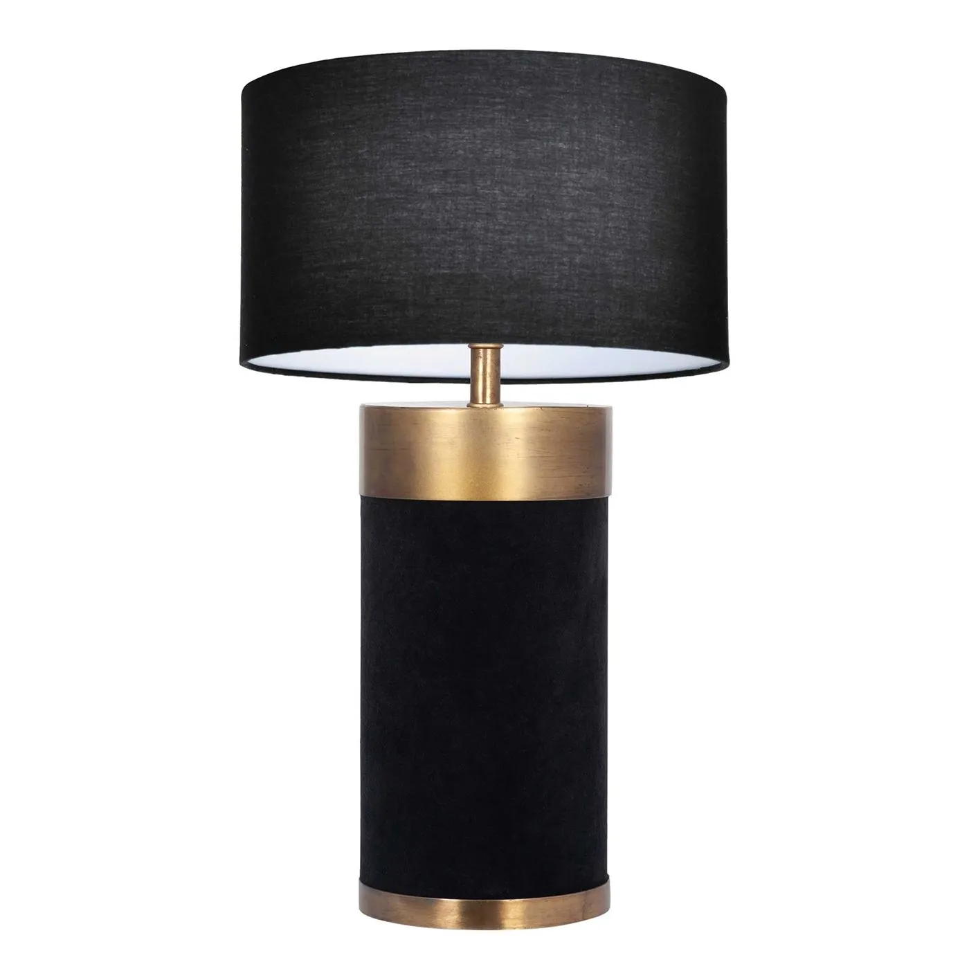 Black Velvet Table Lamp