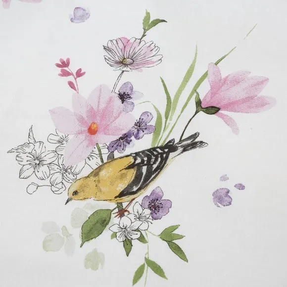 Catherine Lansfield Songbird Reversible Duvet Cover & Pillowcase Set 4