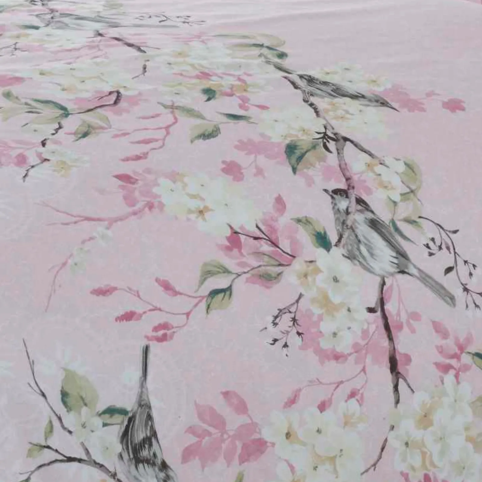 Rapport Home Eloise Floral Polycotton Duvet Cover Set with Pillowcase in Light Pink 3