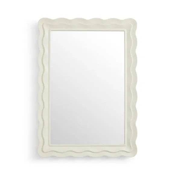 Scalloped Rectangle Wall Mirror 3