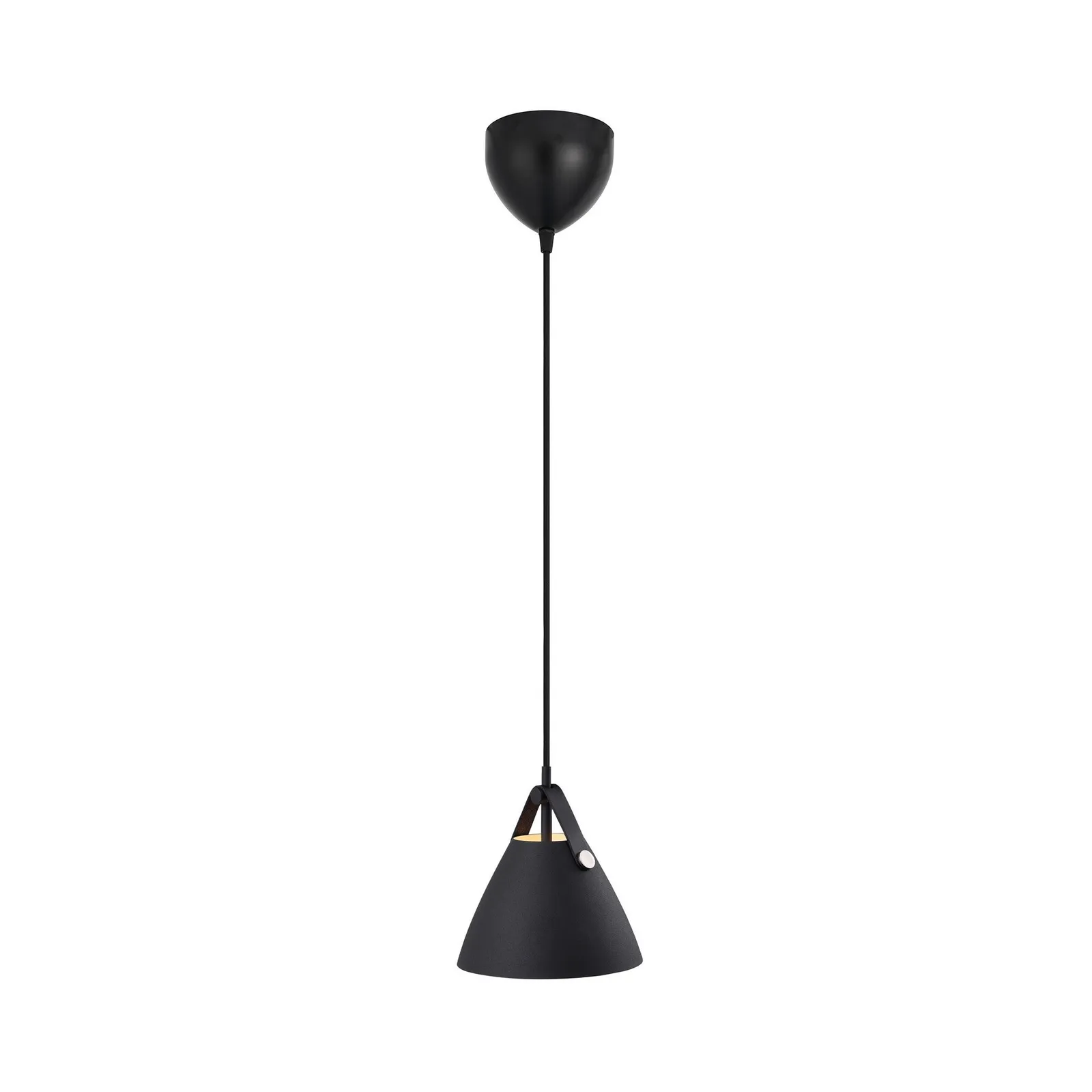 Nordlux Strap Pendant Light Black Metal Bedroom GU10 Mains 17cm 2
