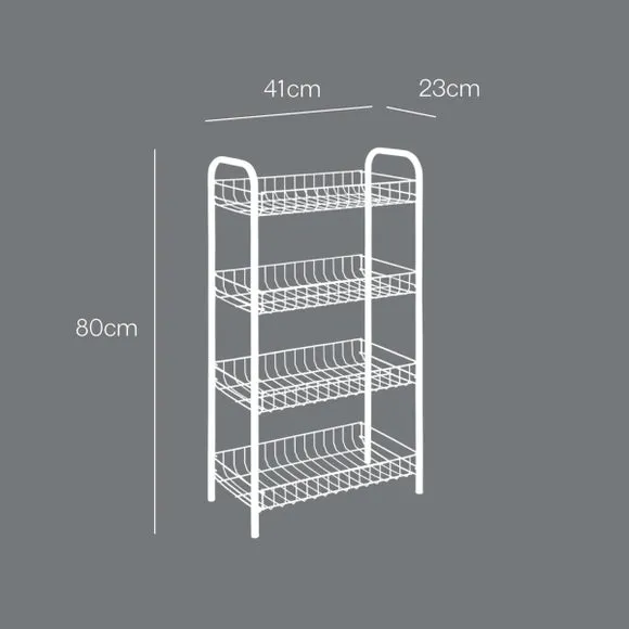 Metaltex Monaco 4 Tier Storage Rack 2