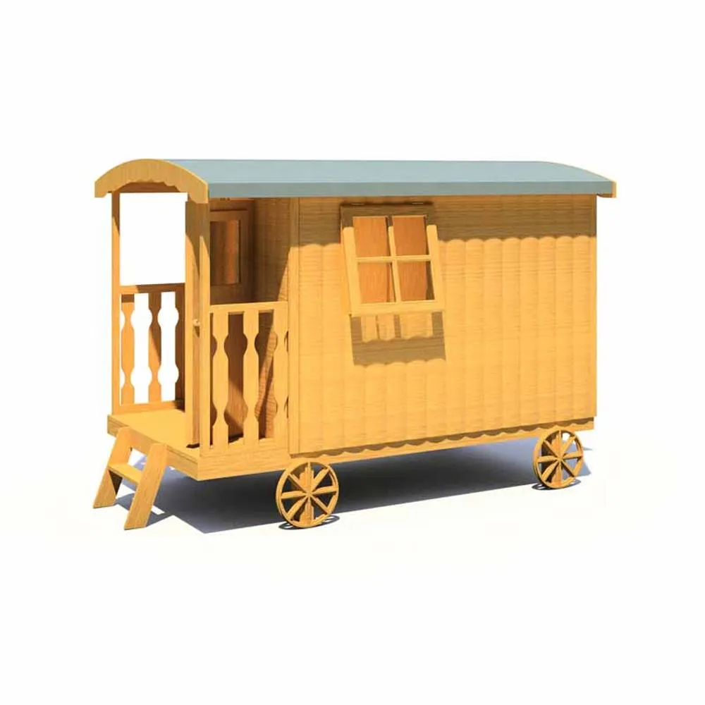Shires Caboose Little House - L146 x W228.6 x H170 cm in Light Brown 5