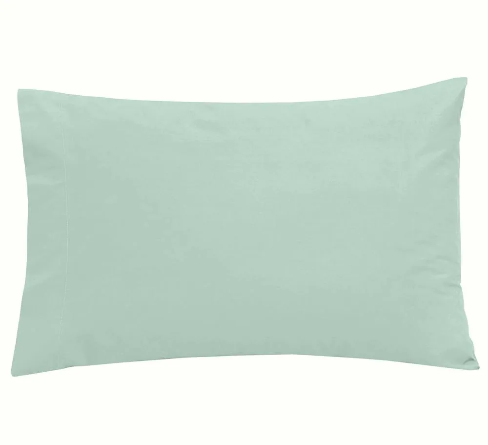 Smart Living Polycotton Bed Linen Luxury Fitted Bedsheet or Pillowcase Non Iron in Duck Egg Blue 3