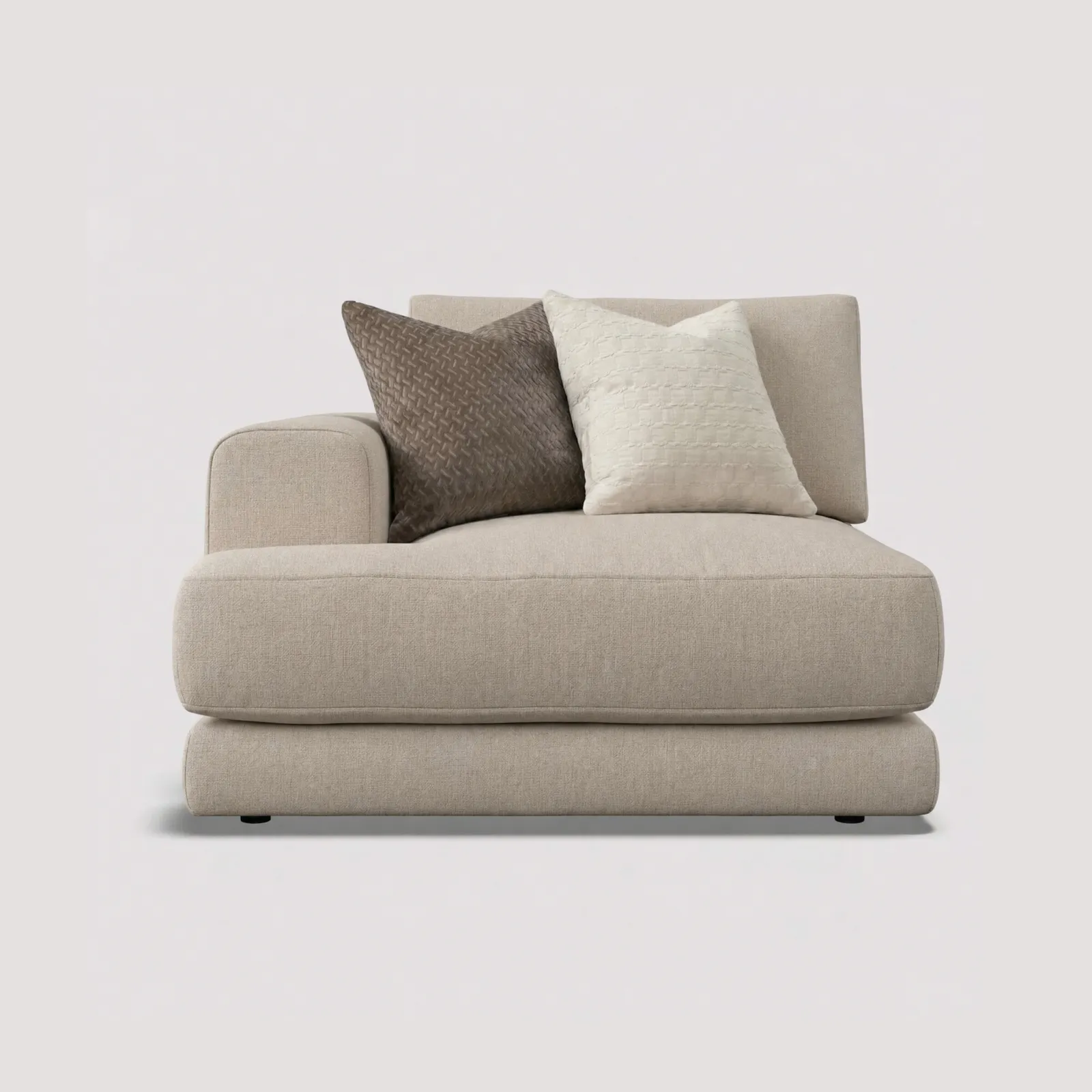 Lomax 1 Arm 1 Seater Sofa Lhf, Brown | Barker & Stonehouse 1