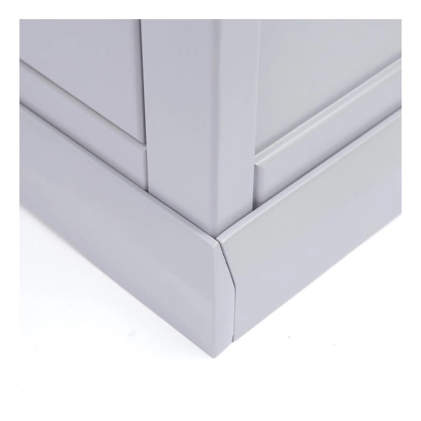 Cabinet Bits Rocca 4 Drawer Chest of Drawers Chrome Knob in Grey 6