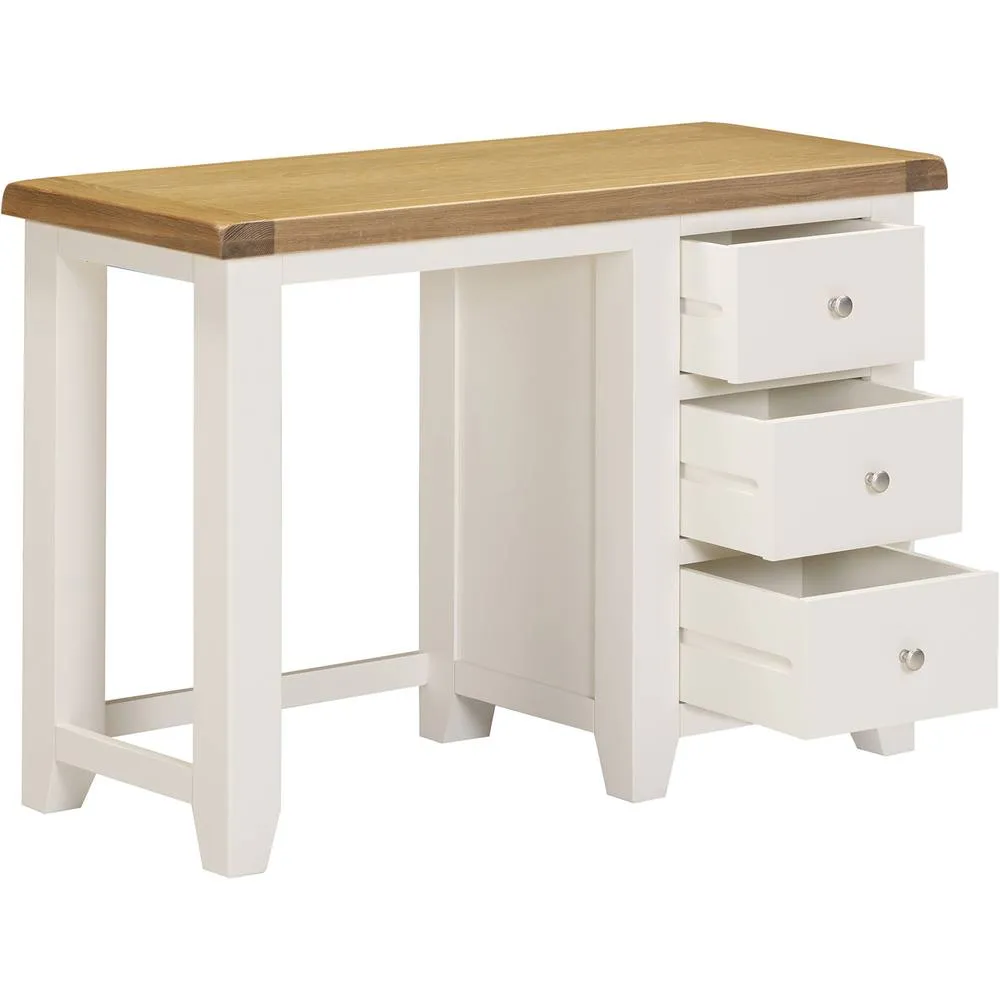 Seconique Windsor 3 Drawer Dressing Table (Fully Assembled) in Ivory 3
