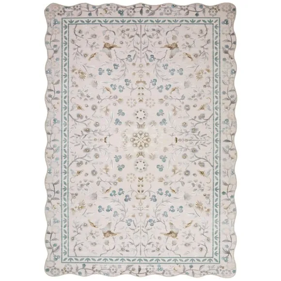 Concept Looms Liberty Antique Scalloped Washable Rug 5