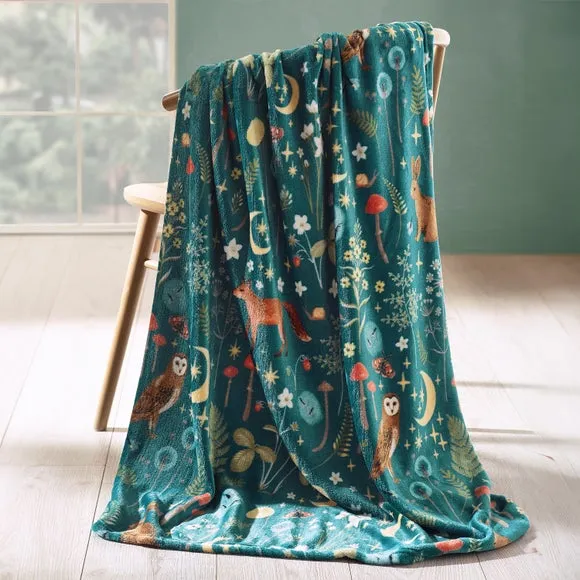 Catherine Lansfield Enchanted Twilight Throw Blanket 130cm x 170cm