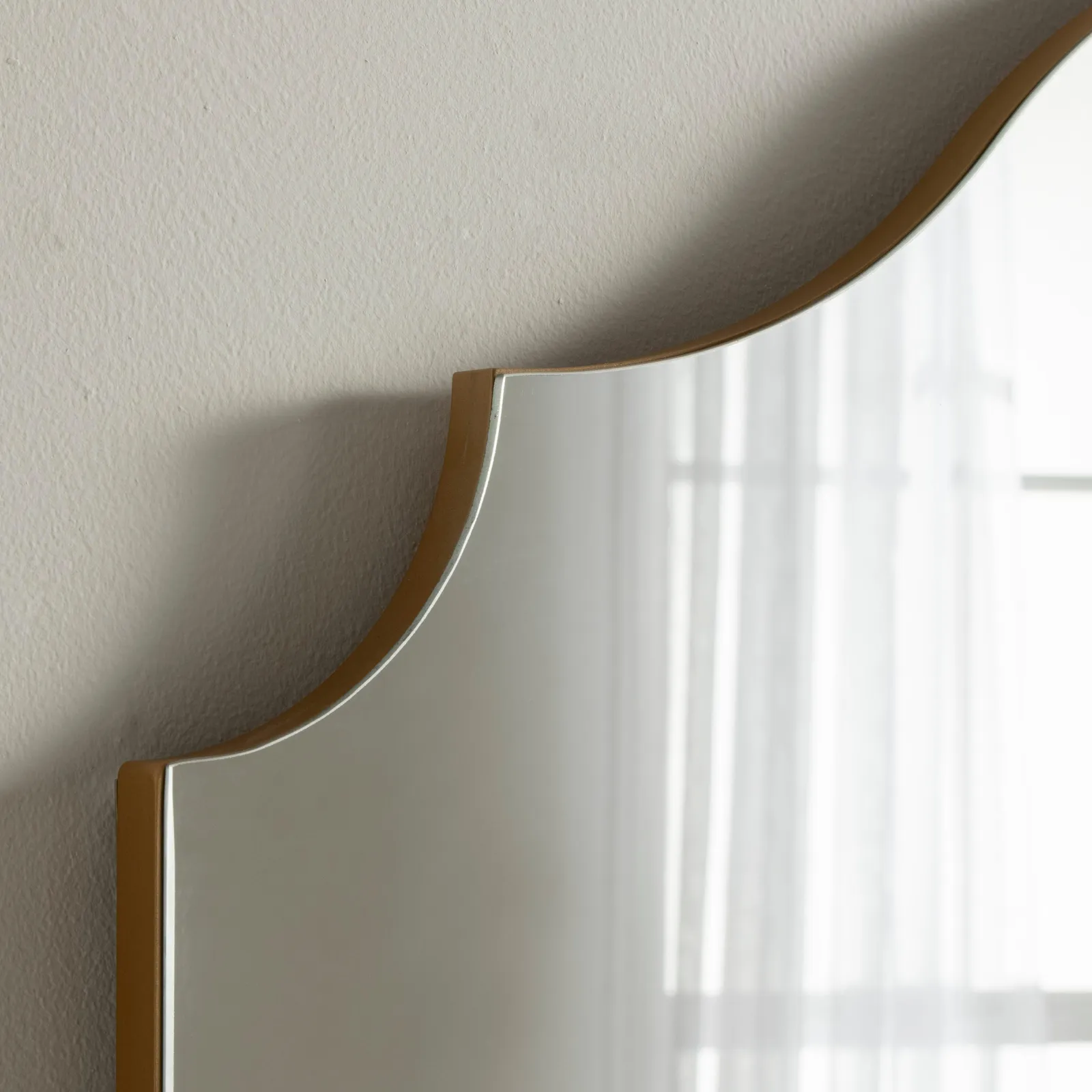 Yearn Mirrors Precious Arch Overmantle Mirror in Gold 2