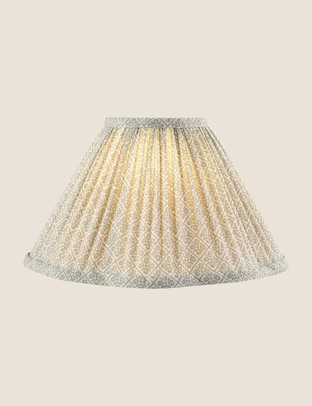 Laura Ashley Longcroft Pleated Fabric Lamp Shade Natural
