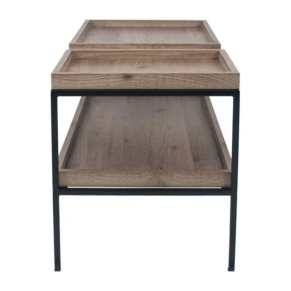 Pacific Gallery Lam Coffee Table, Light Wood Effect 5