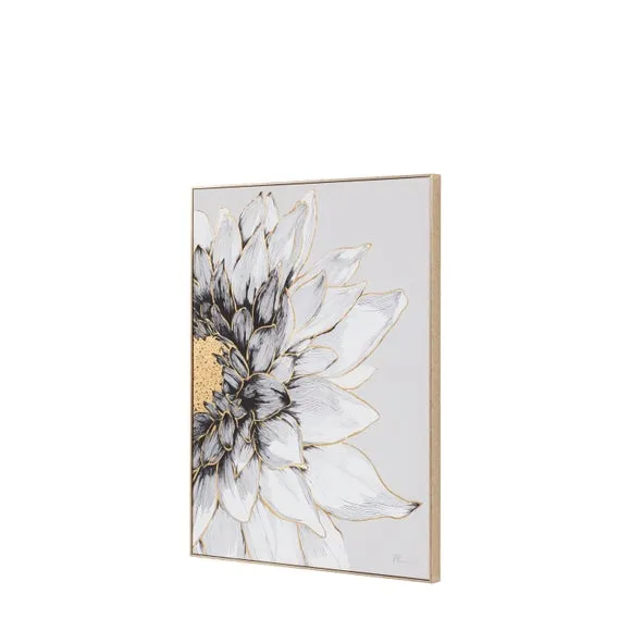 Cedar and Sage Floral Dahlia Study Framed Canvas 5