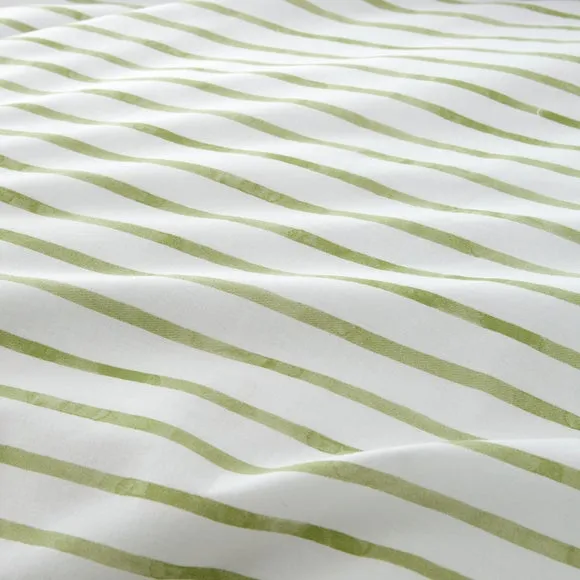 Laylah Frilled Stripe 100% Cotton Duvet Cover & Pillowcase Set 5