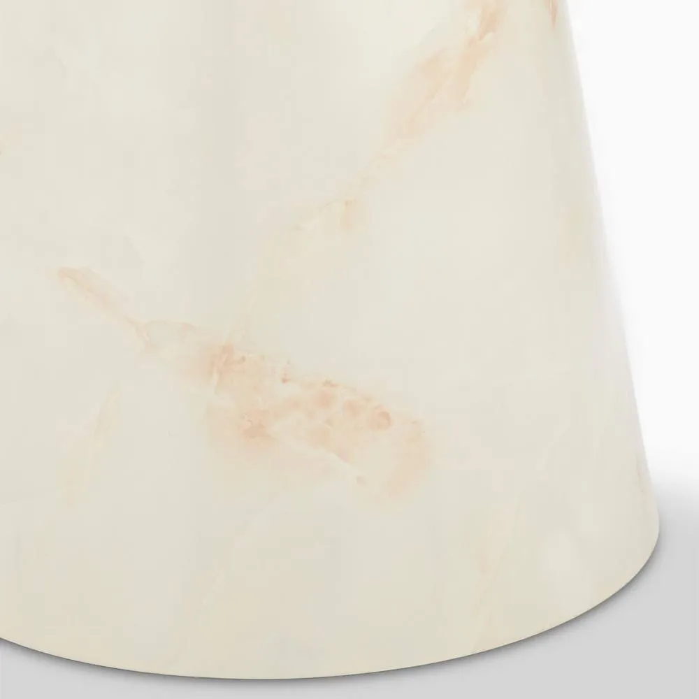 FurnitureboxUK Palma Round Cream Marble Effect Dining Table & 4 Caia Chairs 6