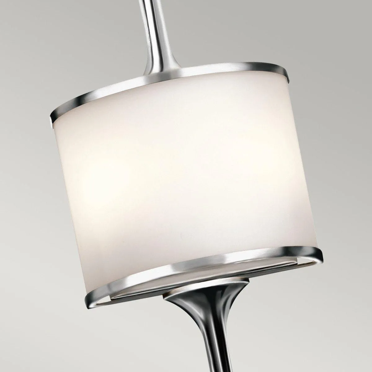 Netlighting Mona 2 Light Indoor Wall Light Polished Chrome G9 in Grey 2