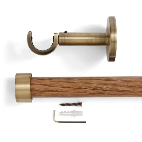 Trinity Wrapped Fixed Metal Curtain Pole 2