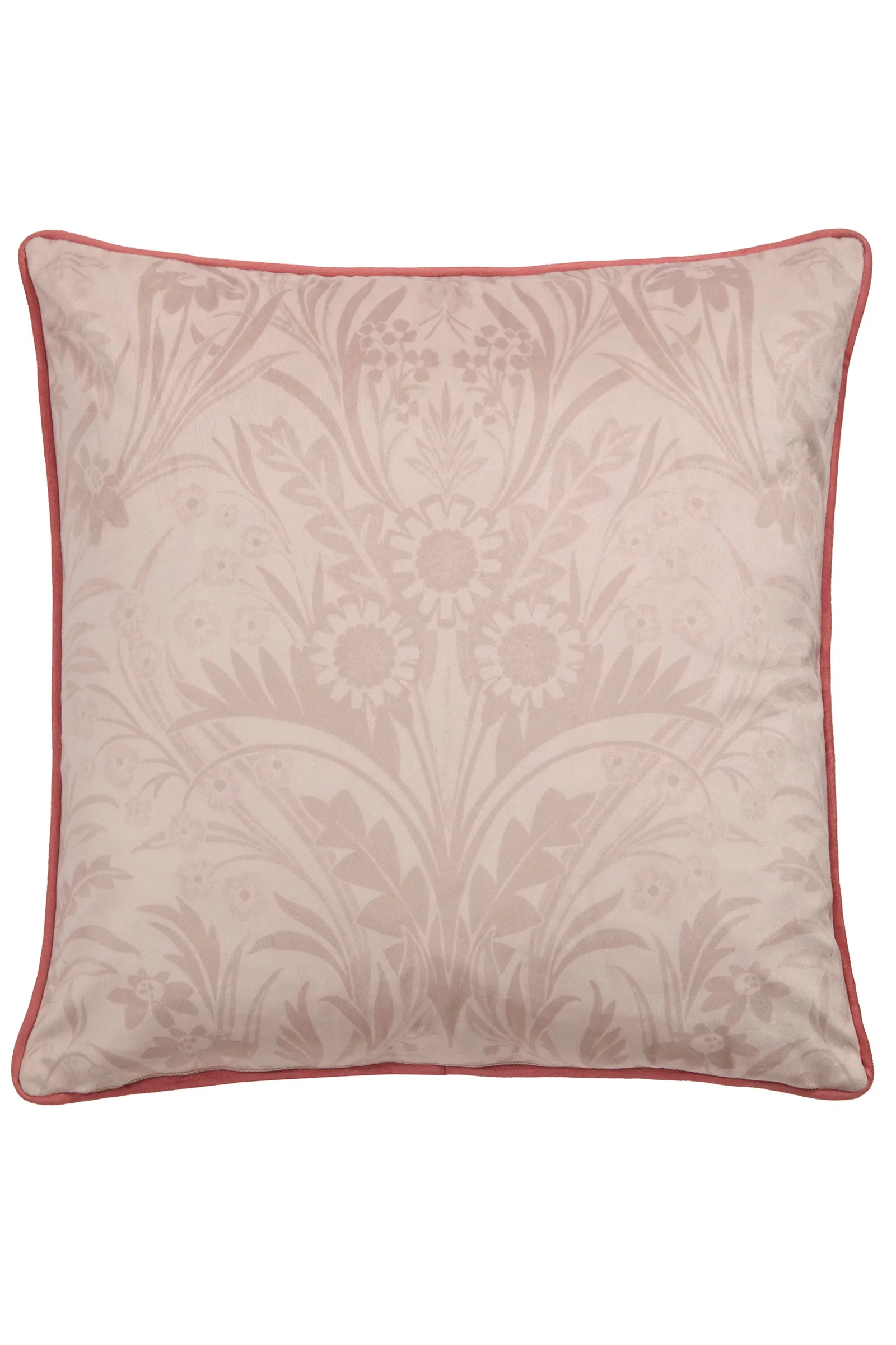 Appletree 'Audrey' Floral Print Velvet Filled Cushion in Chocolate 3