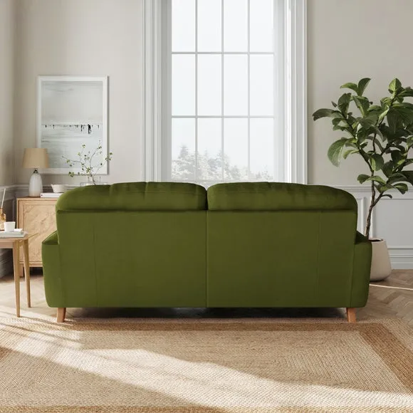 Martha Matte Plush Velvet Corner Chaise Sofa 3
