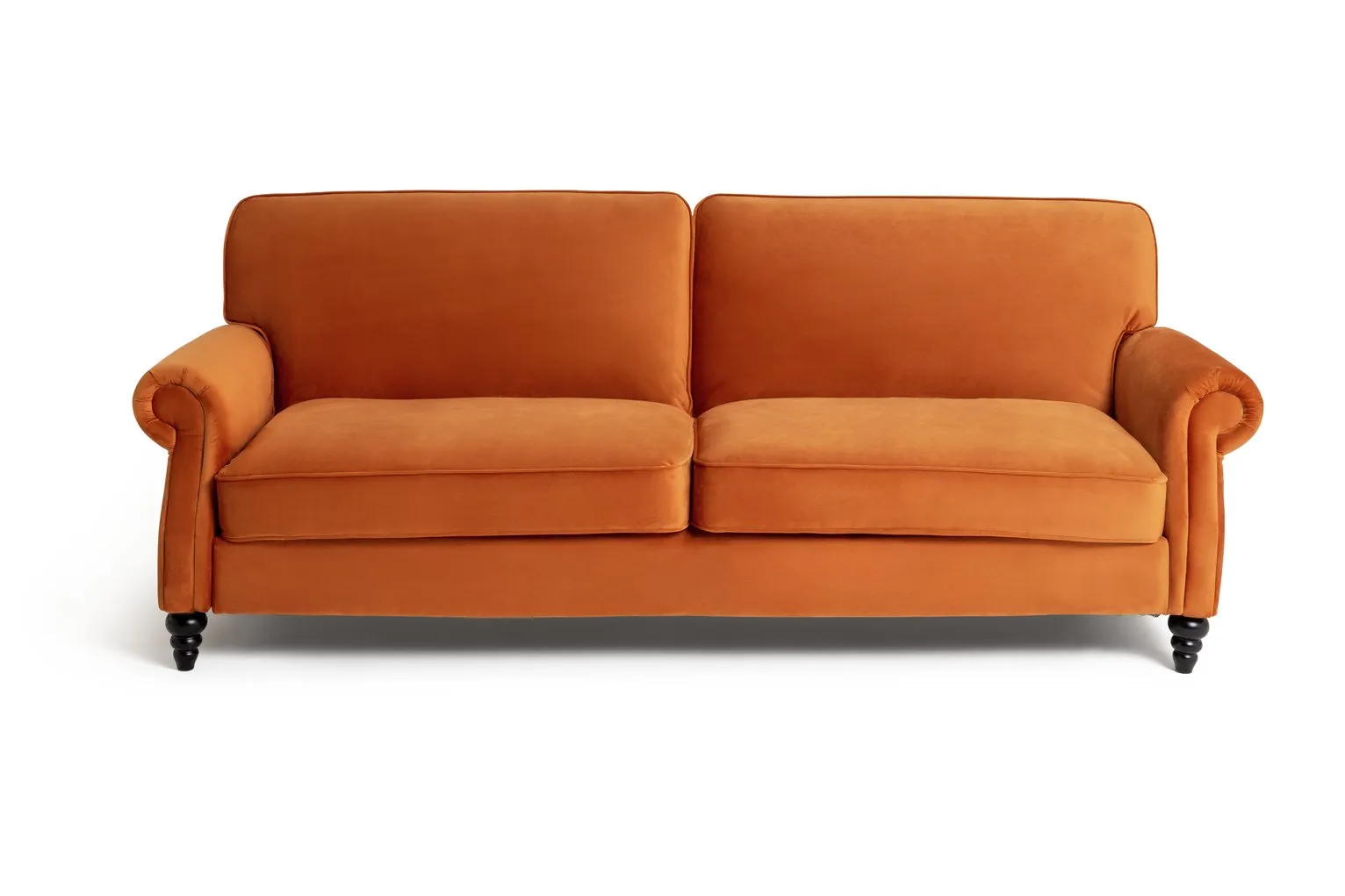 Habitat Joel 3 Seater Fabric Sofa Bed - Orange