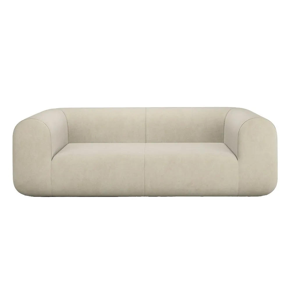 Tom Dixon Plump 2.5 Seater Sofa Config 1 Royal 106 Black Legs 2