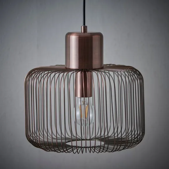 Vogue Nicola Antique Copper Pendant Light 3