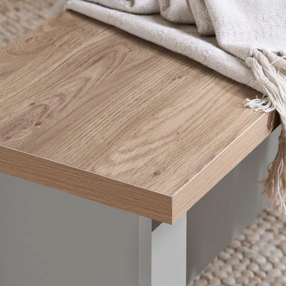Highgate Dining Table with 2 Benches, Oak Effect 5